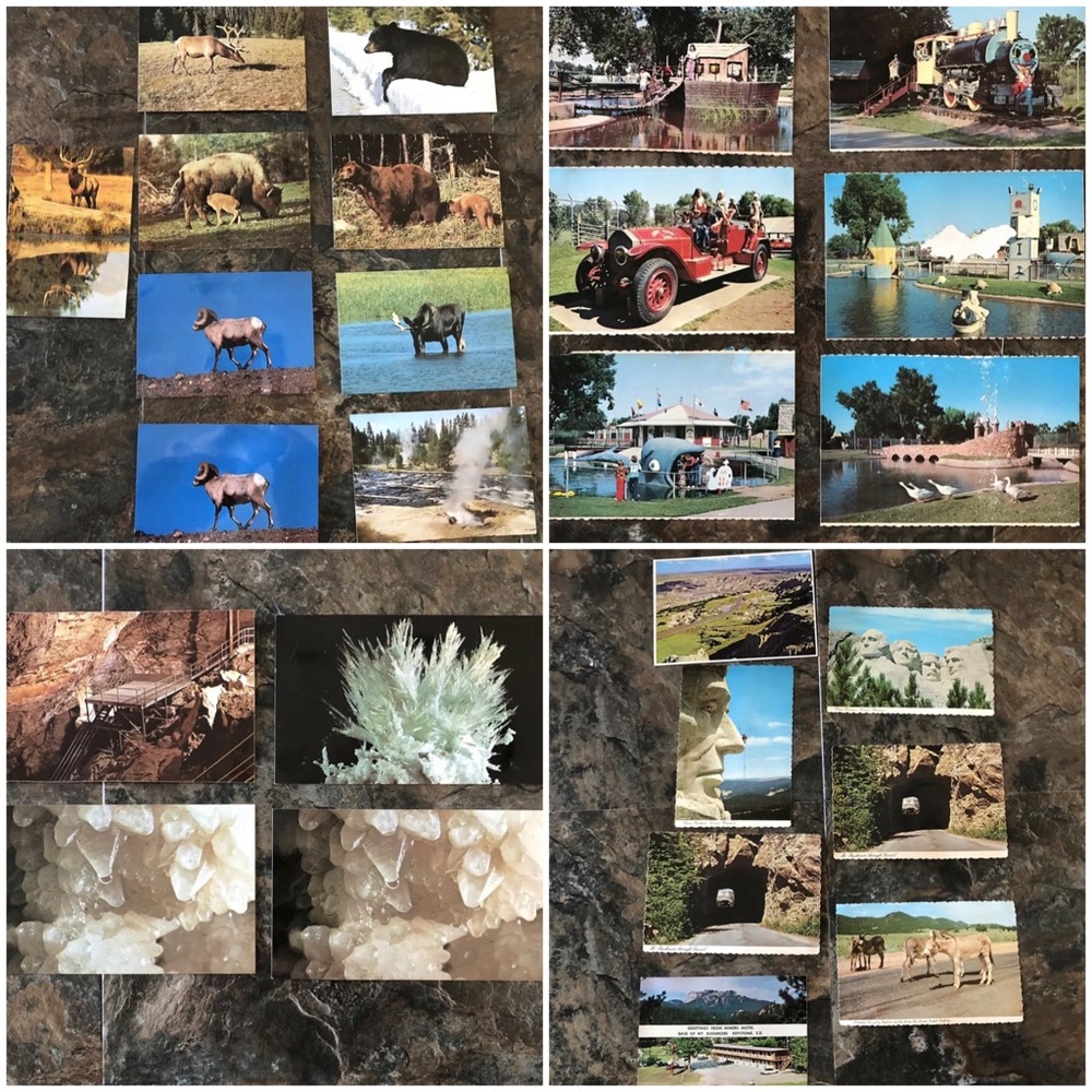 Lot of vintage national parks museums postcards